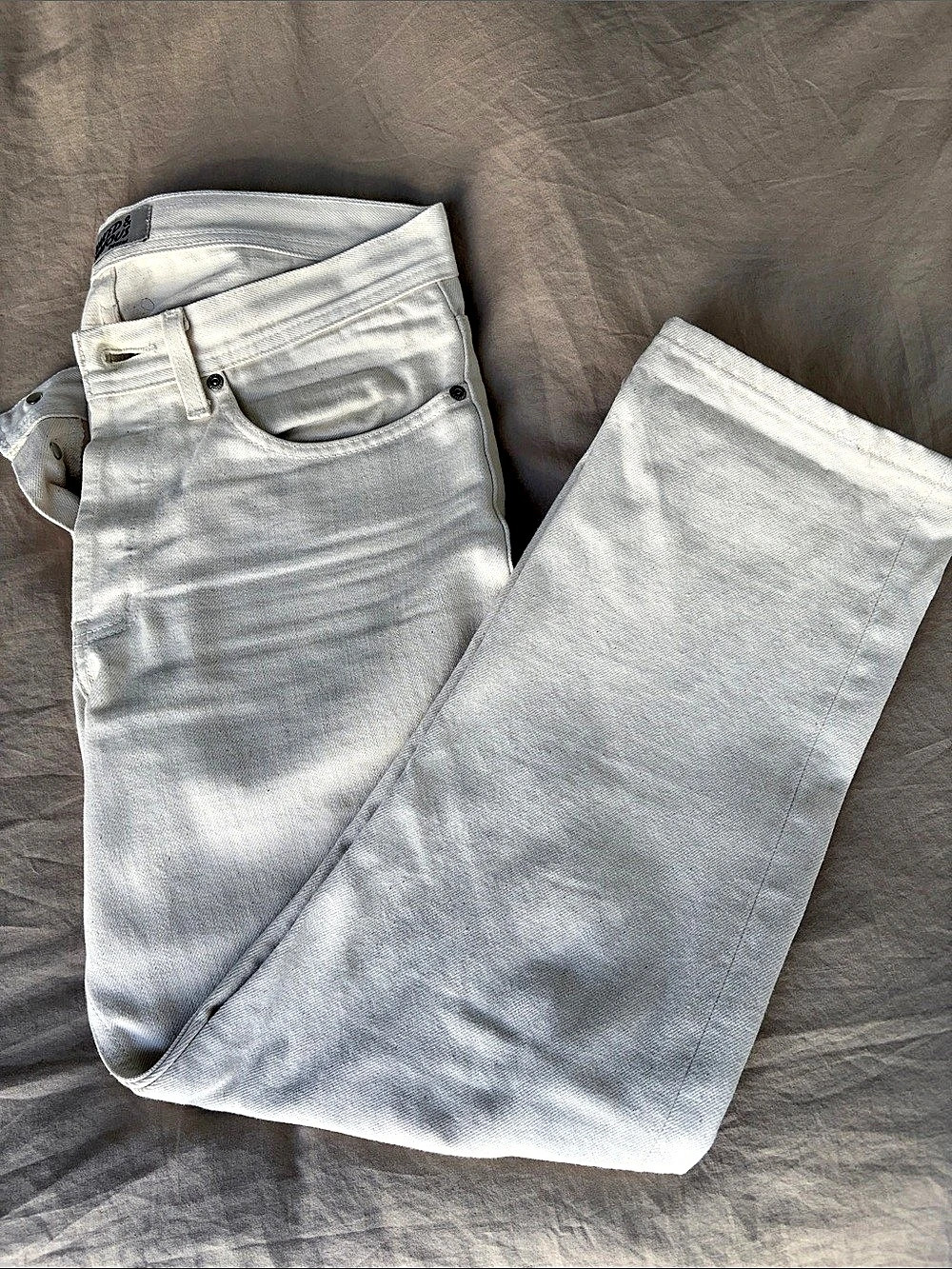 Naked & Famous Weird Guy Jeans in Bone White